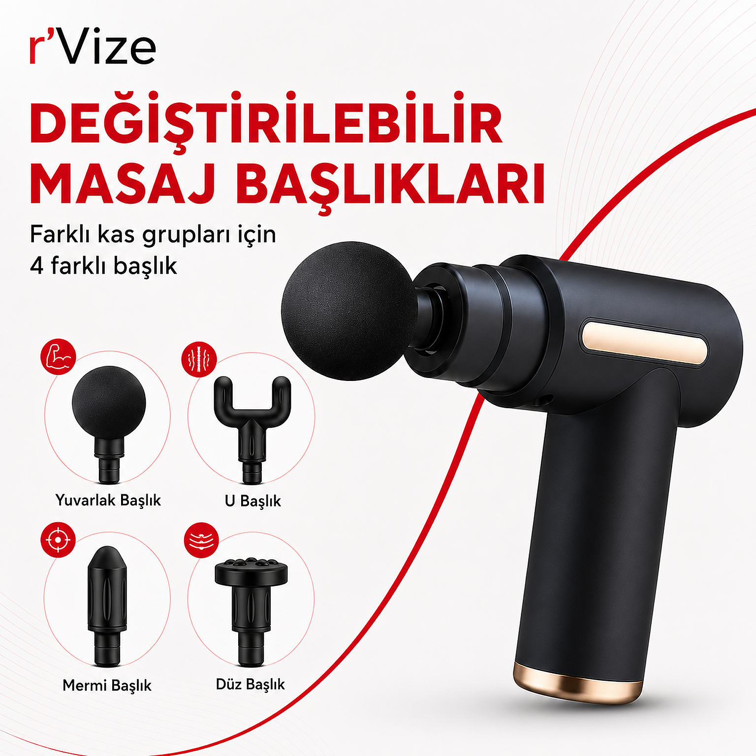 Masaj Aleti Kas Rahatlatıcı Egzersiz Alet