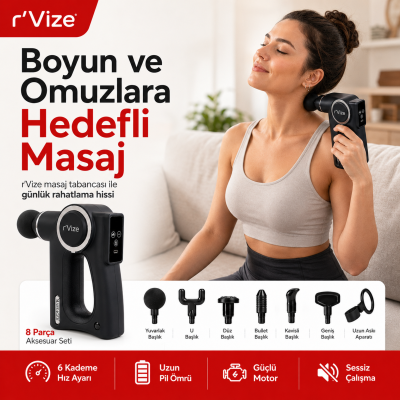 Holivital 3in1 Isıtmalı Masaj Tabancası