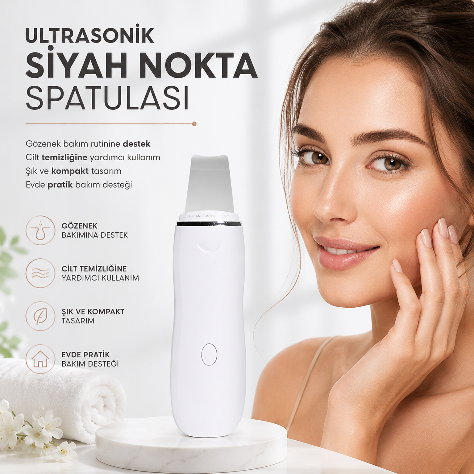 Ultrasonik Siyah Nokta Spatulası